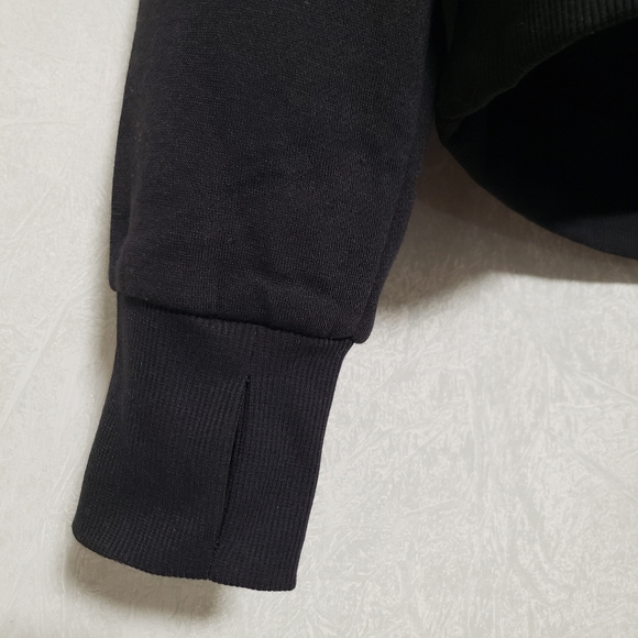 Bebe Sport Rainbow Iridescent Sequin Logo Black Hoodie - Picture 12 of 15